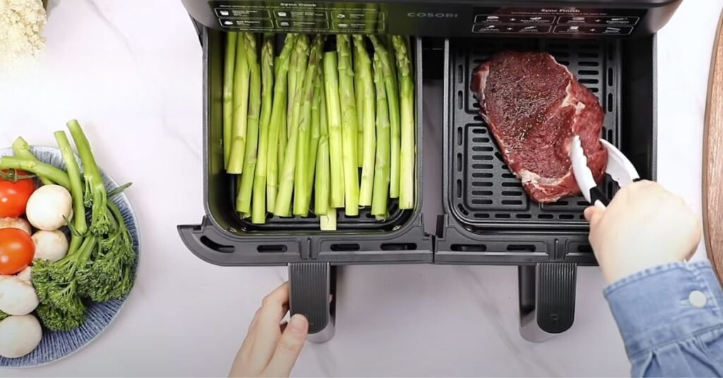 Under $200: 2025’s Ultimate Dual Basket Air Fryer—Why 85% Switched Fast! 2 Cosori Dual Basket Air Fryer cooking two meals at once for efficient prep