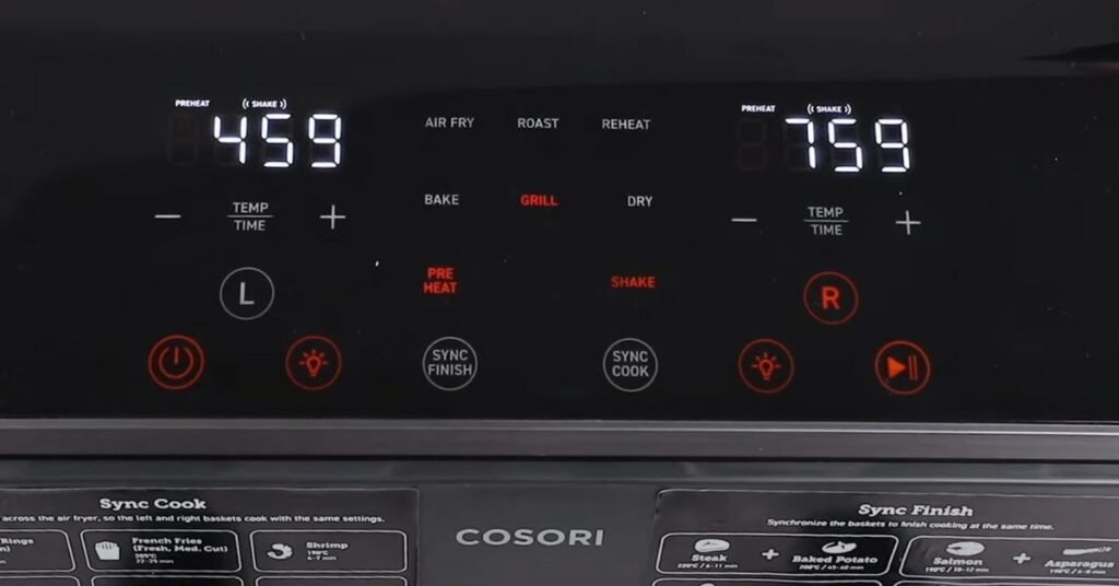 Under $200: 2025’s Ultimate Dual Basket Air Fryer—Why 85% Switched Fast! 3 COSORI Dual Basket Air Fryer cooking steak and asparagus simultaneously